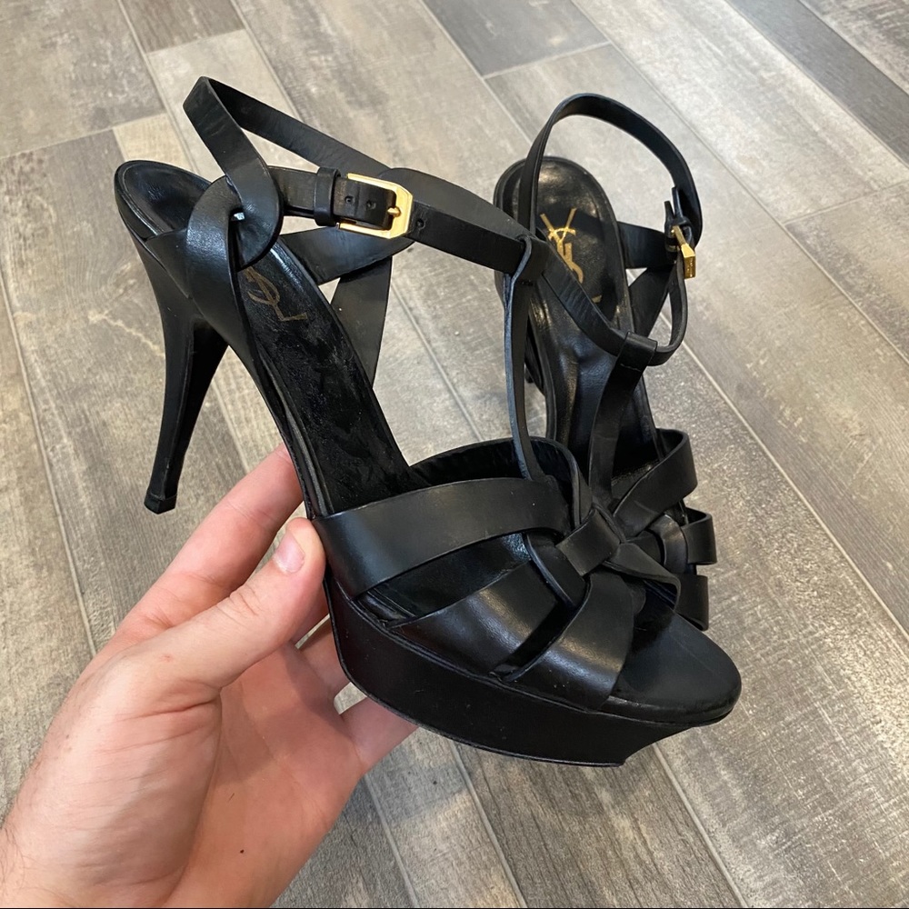 Yves Saint Laurent Tribute Platform Sandals